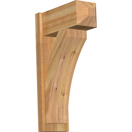 Ekena Millwork Thorton Craftsman Rough Sawn Outlooker, Western Red Cedar, 8"W x 18"D x 30"H OUT08X18X30THR04RWR